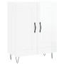 Weißer Hochglanz-Sperrholz-Sideboard 69,5x34x90 cm von vidaXL, Sideboards - Ref: Foro24-830190, Preis: 84,52 €, Rabatt: %