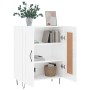 Weißer Hochglanz-Sperrholz-Sideboard 69,5x34x90 cm von vidaXL, Sideboards - Ref: Foro24-830190, Preis: 84,52 €, Rabatt: %