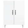 Weißer Hochglanz-Sperrholz-Sideboard 69,5x34x90 cm von vidaXL, Sideboards - Ref: Foro24-830190, Preis: 84,52 €, Rabatt: %