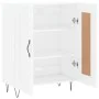 Aparador de madera contrachapada blanco brillante 69,5x34x90 cm de vidaXL, Aparadores - Ref: Foro24-830190, Precio: 83,44 €, ...