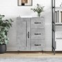 Engineered wood sideboard in concrete grey 69.5x34x90 cm by vidaXL, Sideboards - Ref: Foro24-830256, Price: 90,18 €, Discount: %