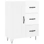 Weißer Hochglanz-Sperrholz-Sideboard 69,5x34x90 cm von vidaXL, Sideboards - Ref: Foro24-830254, Preis: 97,18 €, Rabatt: %