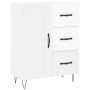 Weißer Hochglanz-Sperrholz-Sideboard 69,5x34x90 cm von vidaXL, Sideboards - Ref: Foro24-830254, Preis: 98,37 €, Rabatt: %