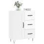 Weißer Hochglanz-Sperrholz-Sideboard 69,5x34x90 cm von vidaXL, Sideboards - Ref: Foro24-830254, Preis: 97,18 €, Rabatt: %