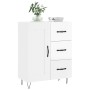 Weißer Hochglanz-Sperrholz-Sideboard 69,5x34x90 cm von vidaXL, Sideboards - Ref: Foro24-830254, Preis: 98,37 €, Rabatt: %