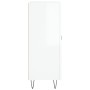 Aparador de madera contrachapada blanco brillante 69,5x34x90 cm de vidaXL, Aparadores - Ref: Foro24-830254, Precio: 98,30 €, ...