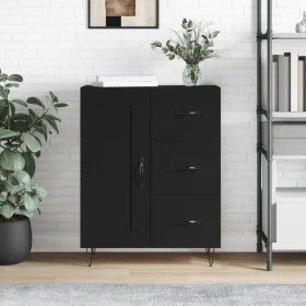 Schwarzes Sideboard aus Holzwerkstoff, 69,5 x 34 x 90 cm von vidaXL, Sideboards - Ref: Foro24-830253, Preis: 92,01 €, Rabatt: %