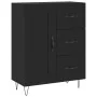 Black engineered wood sideboard 69.5x34x90 cm by vidaXL, Sideboards - Ref: Foro24-830253, Price: 92,01 €, Discount: %