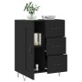 Schwarzes Sideboard aus Holzwerkstoff, 69,5 x 34 x 90 cm von vidaXL, Sideboards - Ref: Foro24-830253, Preis: 93,22 €, Rabatt: %