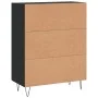 Black engineered wood sideboard 69.5x34x90 cm by vidaXL, Sideboards - Ref: Foro24-830253, Price: 92,01 €, Discount: %