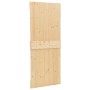 Puerta corredera con herrajes madera maciza de pino 80x210 cm