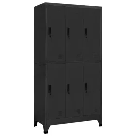 Anthrazitgrauer Stahlspind 90x45x180 cm von vidaXL, Schließfächer und Lagerschränke - Ref: Foro24-339799, Preis: 350,84 €, Ra...