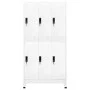 White steel locker 90x45x180 cm by vidaXL, Lockers and storage cabinets - Ref: Foro24-339796, Price: 412,65 €, Discount: %
