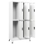 Taquilla de acero blanco 90x45x180 cm de vidaXL, Taquillas y armarios de almacenamiento - Ref: Foro24-339796, Precio: 303,25 ...