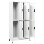 White steel locker 90x45x180 cm by vidaXL, Lockers and storage cabinets - Ref: Foro24-339796, Price: 412,65 €, Discount: %