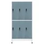Light gray and dark gray steel locker 90x45x180 cm by vidaXL, Lockers and storage cabinets - Ref: Foro24-339803, Price: 348,4...