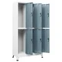 Light gray and dark gray steel locker 90x45x180 cm by vidaXL, Lockers and storage cabinets - Ref: Foro24-339803, Price: 348,4...