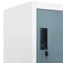Light gray and dark gray steel locker 90x45x180 cm by vidaXL, Lockers and storage cabinets - Ref: Foro24-339803, Price: 348,4...