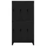 Black steel locker 90x45x180 cm by vidaXL, Lockers and storage cabinets - Ref: Foro24-339798, Price: 365,49 €, Discount: %