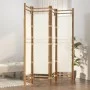 Folding screen with 4 bamboo and canvas panels 160 cm by vidaXL, Room dividers - Ref: Foro24-350624, Price: 103,01 €, Discoun...