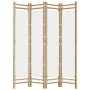 Folding screen with 4 panels made of bamboo and canvas, 160 cm. by vidaXL, Room dividers - Ref: Foro24-350624, Price: 103,01 ...