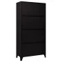 Black steel locker 90x45x180 cm by vidaXL, Lockers and storage cabinets - Ref: Foro24-339798, Price: 365,49 €, Discount: %