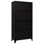 Schwarzer Stahlspind 90x45x180 cm von vidaXL, Schließfächer und Lagerschränke - Ref: Foro24-339798, Preis: 365,49 €, Rabatt: %
