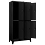 Schwarzer Stahlspind 90x45x180 cm von vidaXL, Schließfächer und Lagerschränke - Ref: Foro24-339798, Preis: 365,49 €, Rabatt: %