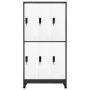 Anthrazitgrauer und weißer Stahlspind 90x45x180 cm von vidaXL, Schließfächer und Lagerschränke - Ref: Foro24-339800, Preis: 3...