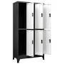 Anthracite gray and white steel locker 90x45x180 cm by vidaXL, Lockers and storage cabinets - Ref: Foro24-339800, Price: 326,...