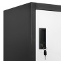 Anthracite gray and white steel locker 90x45x180 cm by vidaXL, Lockers and storage cabinets - Ref: Foro24-339800, Price: 326,...