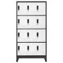 Anthracite gray and white steel locker 90x45x180 cm by vidaXL, Lockers and storage cabinets - Ref: Foro24-339816, Price: 392,...