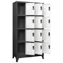 Anthracite gray and white steel locker 90x45x180 cm by vidaXL, Lockers and storage cabinets - Ref: Foro24-339816, Price: 392,...