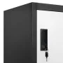 Anthracite gray and white steel locker 90x45x180 cm by vidaXL, Lockers and storage cabinets - Ref: Foro24-339816, Price: 392,...