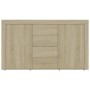 Sideboard aus Sonoma-Eichensperrholz, 120 x 36 x 69 cm von vidaXL, Sideboards - Ref: Foro24-801844, Preis: 126,55 €, Rabatt: %