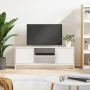 TV-Möbel aus weißem Hochglanz-Engineer-Holz 102x30x37,5 cm von vidaXL, TV-Möbel - Ref: Foro24-823255, Preis: 62,15 €, Rabatt: %