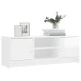 TV-Möbel aus weißem Hochglanz-Engineer-Holz 102x30x37,5 cm von vidaXL, TV-Möbel - Ref: Foro24-823255, Preis: 62,15 €, Rabatt: %