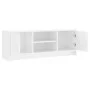 TV-Möbel aus weißem Hochglanz-Engineer-Holz 102x30x37,5 cm von vidaXL, TV-Möbel - Ref: Foro24-823255, Preis: 62,15 €, Rabatt: %