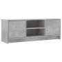Engineered wood TV stand in concrete gray, 102x30x37.5 cm by vidaXL, TV Furniture - Ref: Foro24-823257, Price: 58,52 €, Disco...