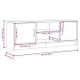 Engineered wood TV stand in concrete gray, 102x30x37.5 cm by vidaXL, TV Furniture - Ref: Foro24-823257, Price: 58,52 €, Disco...