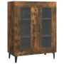 Smoked oak engineered wood sideboard 69.5x34x90 cm by vidaXL, Sideboards - Ref: Foro24-817336, Price: 78,82 €, Discount: %