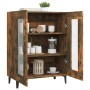 Smoked oak engineered wood sideboard 69.5x34x90 cm by vidaXL, Sideboards - Ref: Foro24-817336, Price: 78,82 €, Discount: %