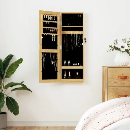Espejo con joyero de pared 30x8,5x90 cm de vidaXL, Espejos - Ref: Foro24-353213, Precio: 92,26 €, Descuento: %