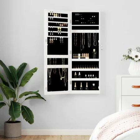 Weißer Wandspiegel mit Schmuckschatulle 37,5x10x106 cm von vidaXL, Spiegel - Ref: Foro24-353217, Preis: 100,25 €, Rabatt: %
