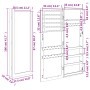 White wall mirror with jewelry box 37.5x10x106 cm by vidaXL, Mirrors - Ref: Foro24-353217, Price: 101,74 €, Discount: %