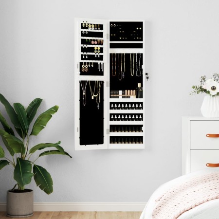 Weißer Wandspiegel mit Schmuckschatulle 30x8,5x106 cm von vidaXL, Spiegel - Ref: Foro24-353214, Preis: 102,73 €, Rabatt: %