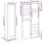 Espejo con joyero de pared blanco 30x8,5x106 cm de vidaXL, Espejos - Ref: Foro24-353214, Precio: 94,97 €, Descuento: %