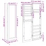 Weißer Wandspiegel mit Schmuckschatulle 30x8,5x106 cm von vidaXL, Spiegel - Ref: Foro24-353214, Preis: 102,73 €, Rabatt: %