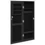 Espejo con joyero de pared negro 30x8,5x90 cm de vidaXL, Espejos - Ref: Foro24-353212, Precio: 81,15 €, Descuento: %
