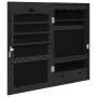 Espejo con joyero de pared negro 37,5x10x67 cm de vidaXL, Espejos - Ref: Foro24-353221, Precio: 82,46 €, Descuento: %